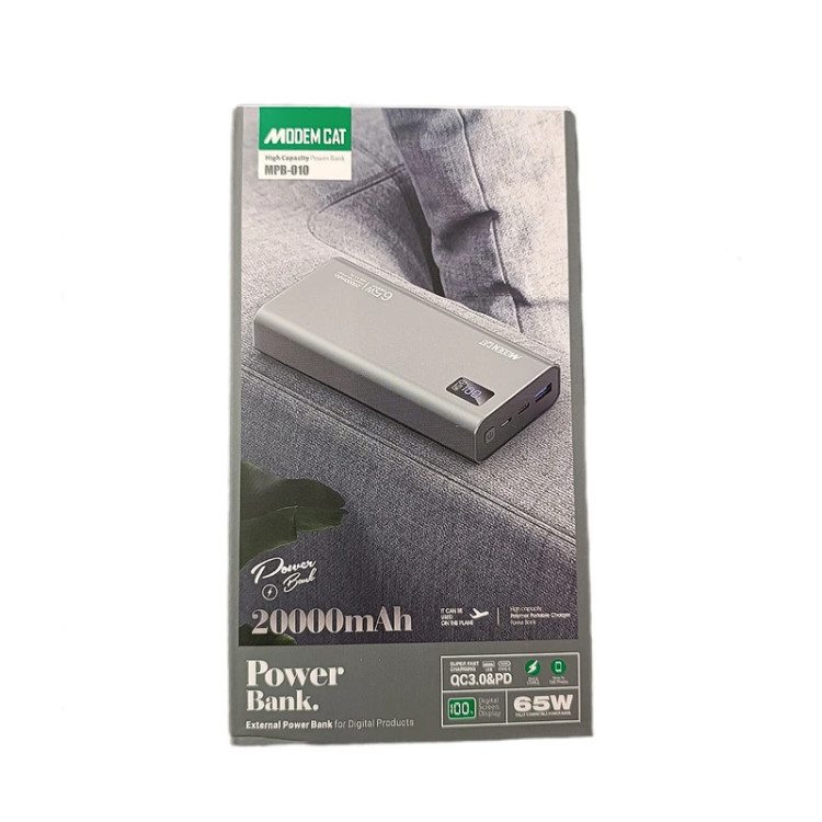 پاوربانک20000 مودم کت 65 وات مدل MPB‑010