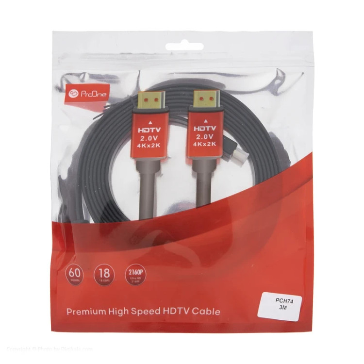 کابل HDMI برند ProOne مدل PCH 74 سه متری