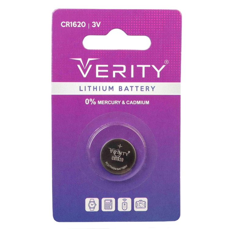باتری سکهای Verity CR1620 / 3V