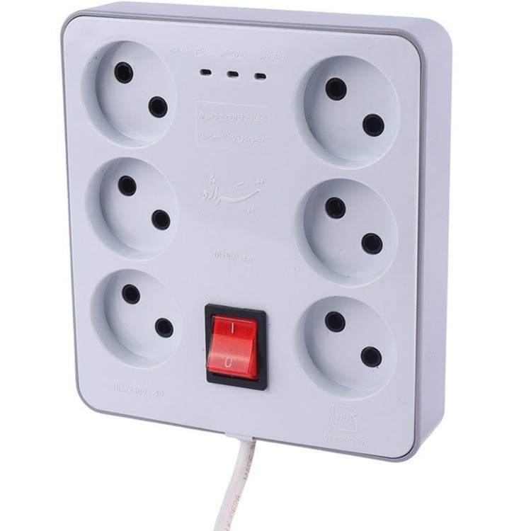محافظ برق تیراژه مدل M106 (کابل 1.8 متری)